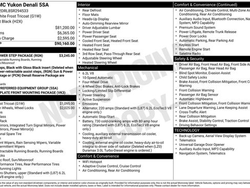 Used 2025 GMC Yukon Denali w/ Sun & Power Step Package image 22