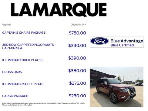 Used 2023 Nissan Armada Platinum w/ Captain's Chairs Package RWD image 10