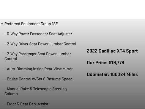 Used 2022 Cadillac XT4 Sport FWD image 6