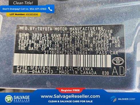 Used 2016 Toyota Corolla LE image 16