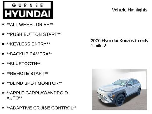 Used 2026 Hyundai Kona SEL Sport AWD/4WD image 8