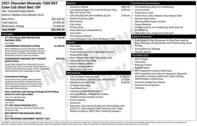 Used 2021 Chevrolet Silverado 1500 RST AWD/4WD image 20