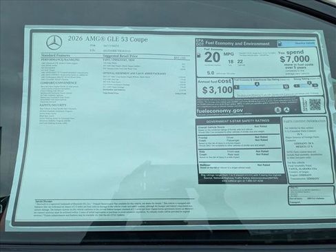 New 2026 Mercedes-Benz GLE 53 AMG AMG GLE 53 image 16