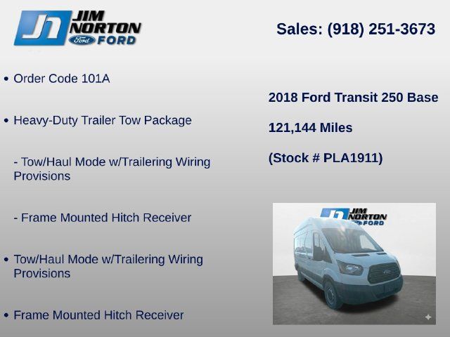 Used 2018 Ford Transit 250 148 High Roof RWD image 8