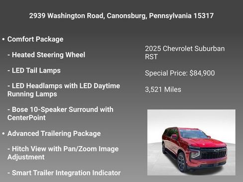 Used 2025 Chevrolet Suburban RST AWD/4WD image 17
