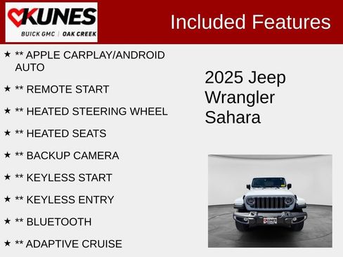 Used 2025 Jeep Wrangler Unlimited Sahara AWD/4WD image 2
