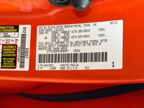 Used 2023 Toyota Tundra TRD Pro AWD/4WD image 35