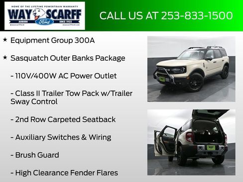 New 2025 Ford Bronco Sport Outer Banks w/ Sasquatch Outer Banks Package image 6