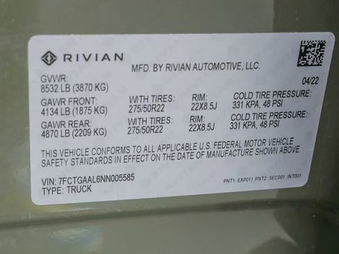 Used 2022 Rivian R1T Launch Edition image 79