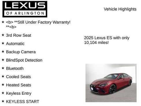 Certified 2025 Lexus ES 300h F Sport image 8