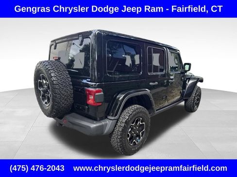 Used 2022 Jeep Wrangler Unlimited Rubicon 4xe w/ Steel Bumper Group AWD/4WD image 3