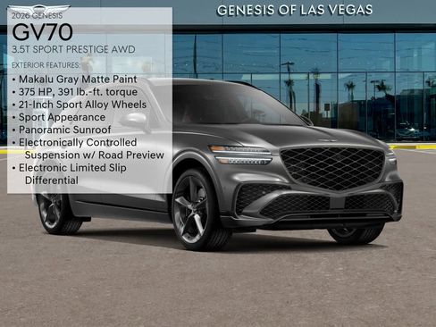 New 2026 Genesis GV70 3.5T Sport Prestige image 3