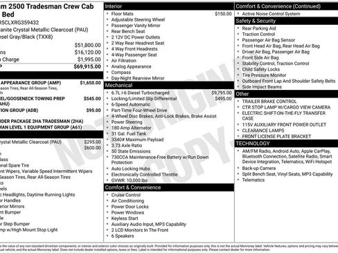 Used 2024 RAM 2500 Tradesman w/ Chrome Appearance Group AWD/4WD image 25