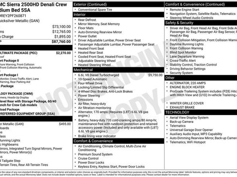 Used 2023 GMC Sierra 2500 Denali w/ Denali Ultimate Package AWD/4WD image 24