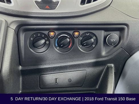 Certified 2018 Ford Transit 150 148 Low Roof w/ Premium Package RWD image 21