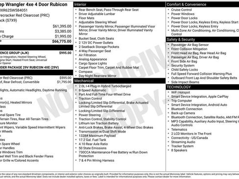 Used 2025 Jeep Wrangler Unlimited Rubicon 4xe w/ Convenience Group AWD/4WD image 7