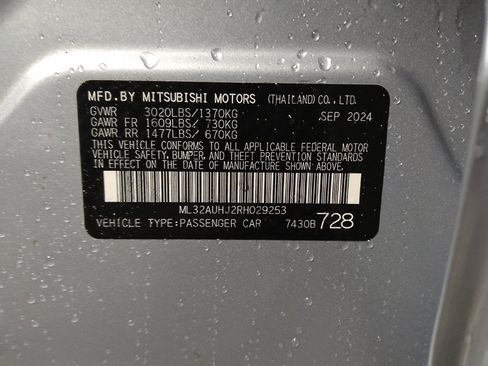 Used 2024 Mitsubishi Mirage ES FWD image 33