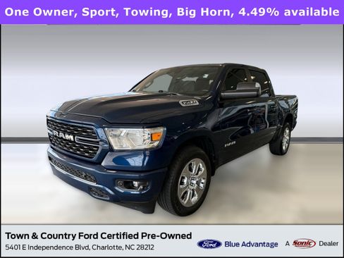 Used 2023 RAM 1500 Big Horn w/ Trailer Tow Group RWD image 1