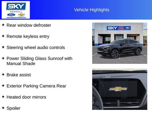 New 2026 Chevrolet Trax RS w/ Sunroof Package image 12