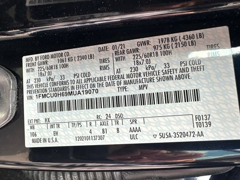 Used 2021 Ford Escape SEL FWD image 18