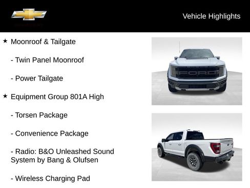 Used 2022 Ford F150 Raptor w/ Equipment Group 801A High AWD/4WD image 20