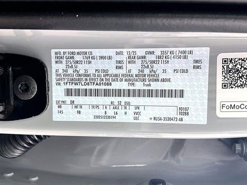 New 2026 Ford F150 Platinum w/ Equipment Group 702A High image 13