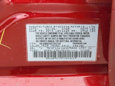 New 2026 Nissan Sentra SV w/ SV Convenience Package FWD image 11