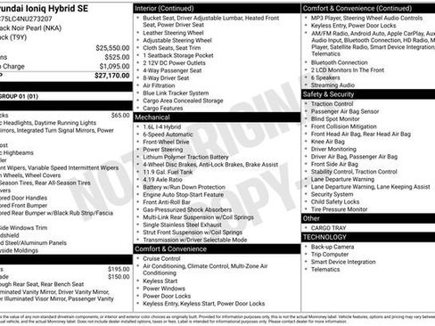 Used 2022 Hyundai Ioniq SE image 28
