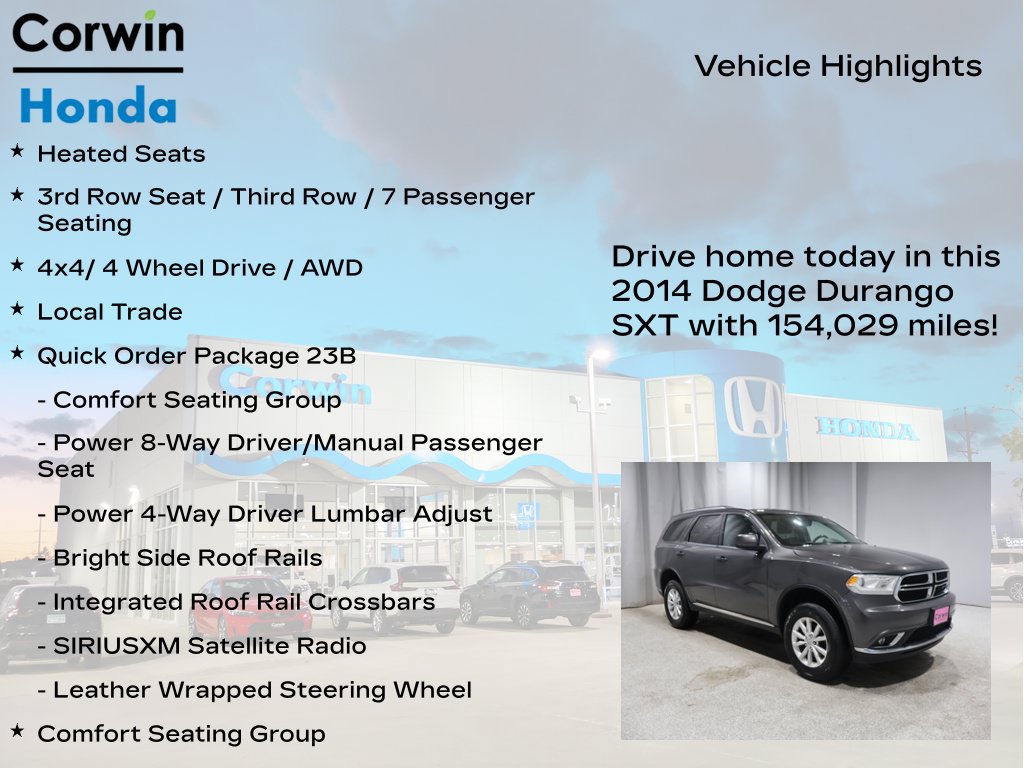 Used 2014 Dodge Durango SXT w/ Quick Order Package 23B AWD/4WD image 7