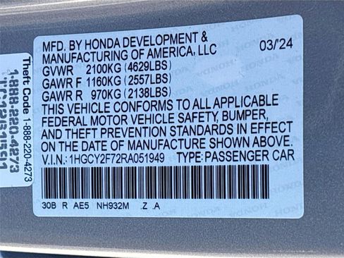 Certified 2024 Honda Accord Sport image 35