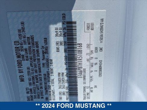 Used 2024 Ford Mustang Premium RWD image 23