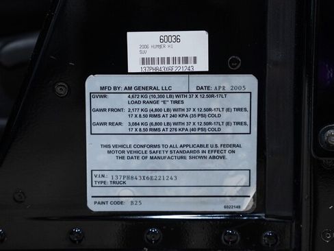 Used 2006 HUMMER H1 4-Door Wagon AWD/4WD image 40