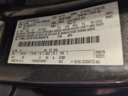 Used 2019 Ford Escape SEL AWD/4WD image 33