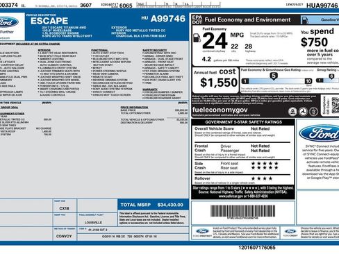 Used 2017 Ford Escape Titanium AWD/4WD image 31