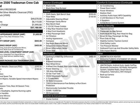 Used 2024 RAM 2500 Tradesman w/ Chrome Appearance Group image 27