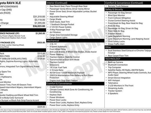 Certified 2025 Toyota RAV4 XLE w/ Convenience Package FWD image 4