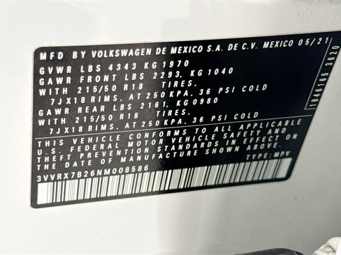 Used 2022 Volkswagen Taos SE FWD image 33