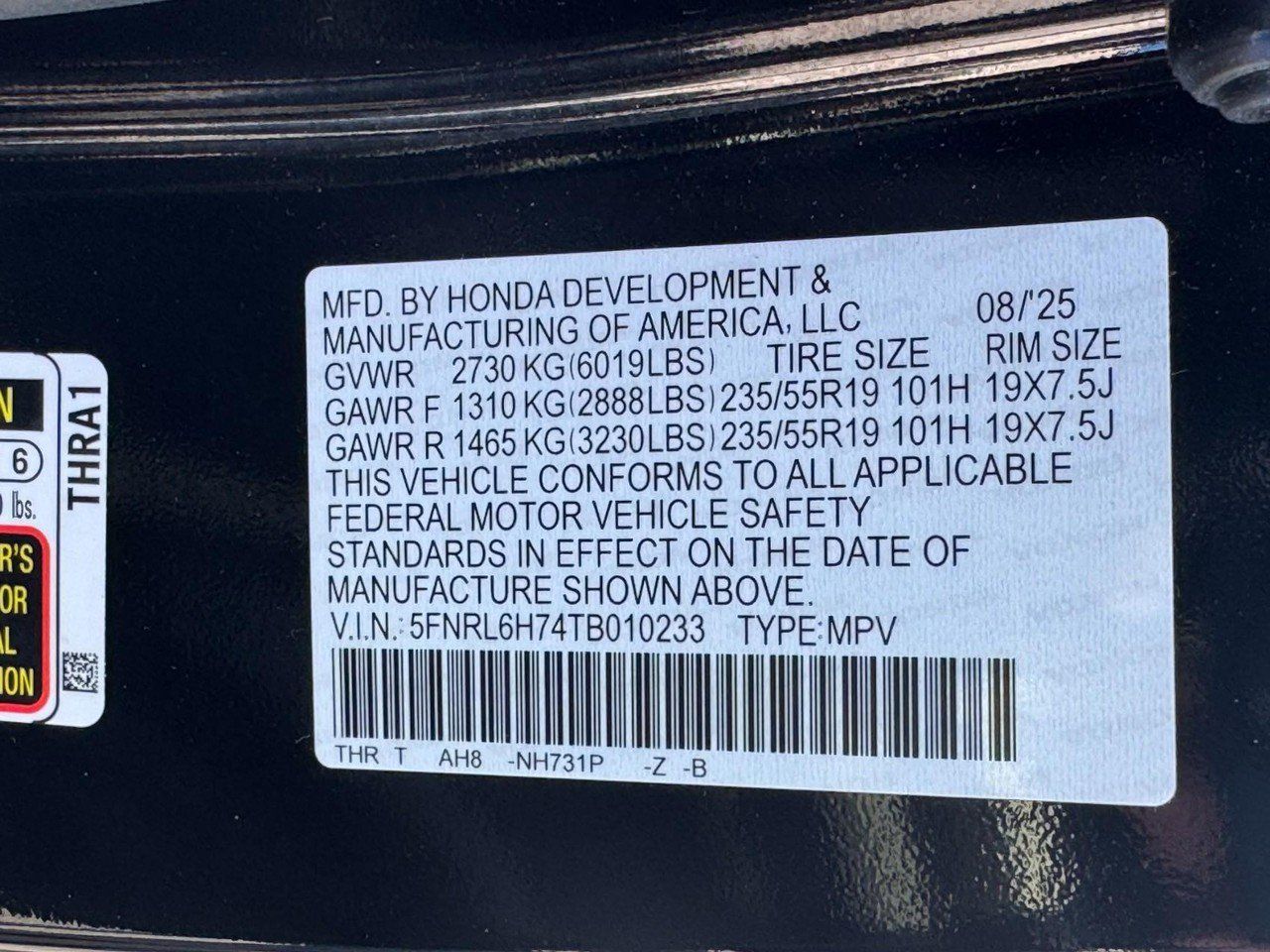 Certified 2026 Honda Odyssey Sport-L image 26