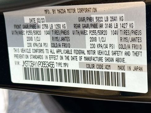 Certified 2023 MAZDA CX-9 Touring Plus image 36