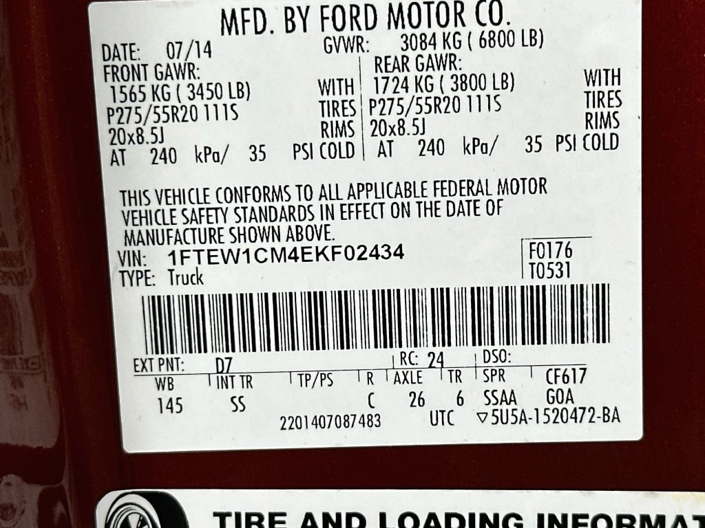 Used 2014 Ford F150 STX w/ Equipment Group 201A Mid RWD image 34