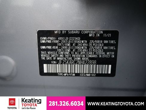 Used 2022 Subaru Forester Touring w/ Popular Package #3 AWD/4WD image 13