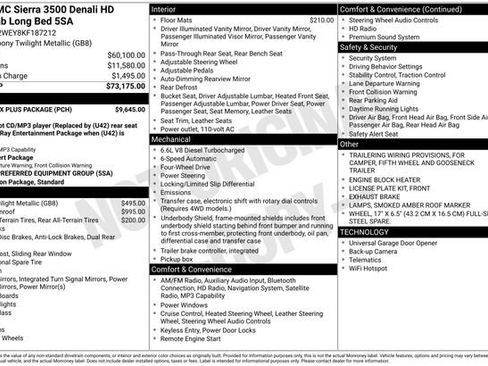 Used 2019 GMC Sierra 3500 Denali w/ Duramax Plus Package image 6