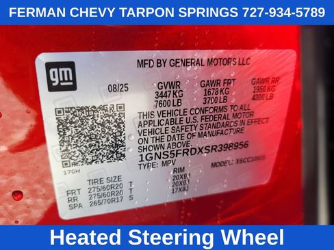 New 2025 Chevrolet Suburban Premier w/ LPO, Illumination Package image 23