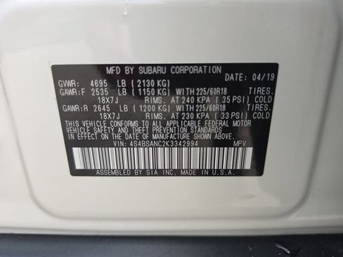 Used 2019 Subaru Outback 2.5i Limited AWD/4WD image 30