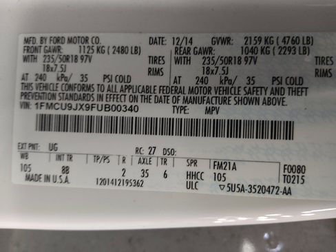 Used 2015 Ford Escape Titanium w/ Equipment Group 301A AWD/4WD image 33