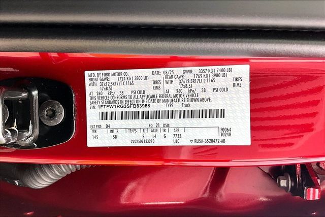 New 2025 Ford F150 Raptor AWD/4WD image 13