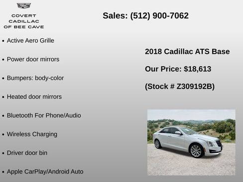 Used 2018 Cadillac ATS 2.0T Sedan RWD image 18