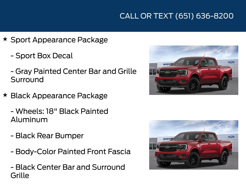 New 2026 Ford Ranger XLT w/ Equipment Group 301A High AWD/4WD image 12