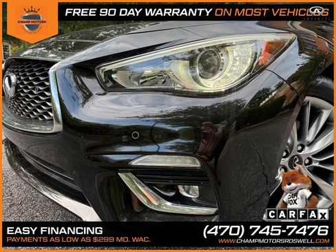 Used 2018 INFINITI Q50 Luxe w/ Sensory Package (Luxe) RWD image 2