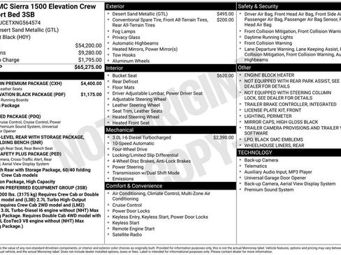 Used 2022 GMC Sierra 1500 Elevation w/ Elevation Premium Package AWD/4WD image 33